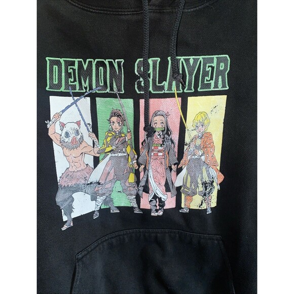 DEMON SLAYER HOODIE SWEATER ANIME vintage M Men Cartoon 90s Grunge Punk - Picture 2 of 5